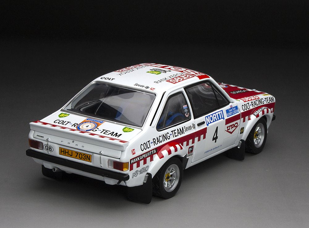 Available To Order – Ford Escort RS1800 #4 T.Makinen/H.Liddon 3rd 1975 1000 Lakes Rally (Limited 996pcs) 1:18 (SUN H4856)