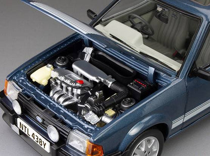 Available To Order – Ford Escort RS1600i 1984 Caspian Blue RHD UK Exclusive - Limited Edition 360pcs 1:18 (SUN H4999R)