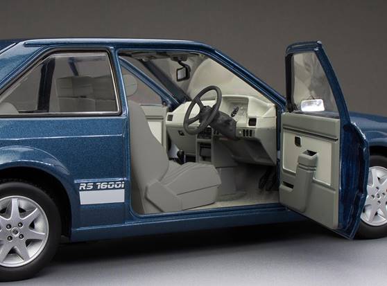 Available To Order – Ford Escort RS1600i 1984 Caspian Blue RHD UK Exclusive - Limited Edition 360pcs 1:18 (SUN H4999R)