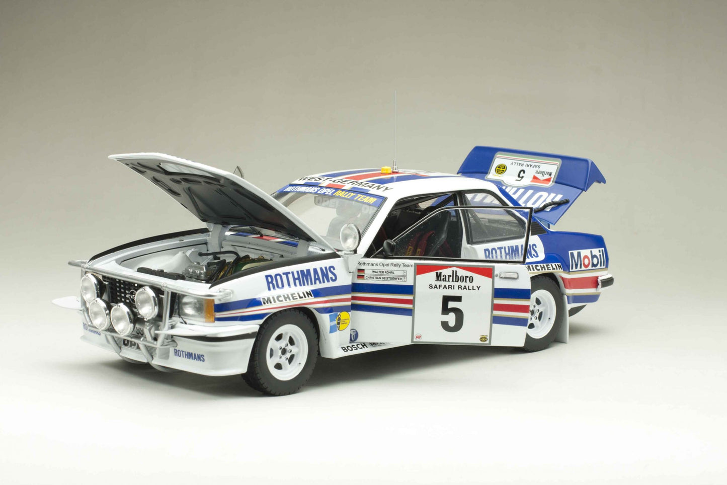 Available To Order – Opel Ascona 400 #5 W.Rohrl/C.Geistdorfer 2nd Marlboro Safari Rally 1982 1:18 (SUN H5378)