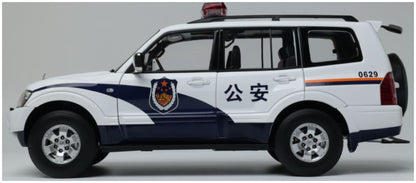 Available To Order – Mitsubishi Pajero V73 China Police 1:18 (SUN H5835)