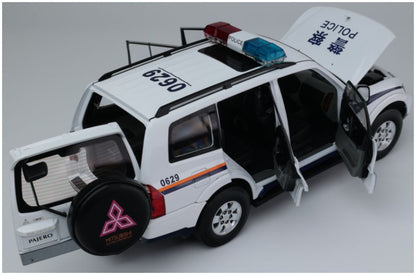 Available To Order – Mitsubishi Pajero V73 China Police 1:18 (SUN H5835)