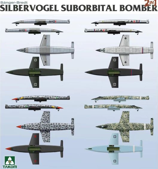 Available to Order – German Silbervogel WWII Concept Suborbital Bomber 1:72 (TAK 05017)