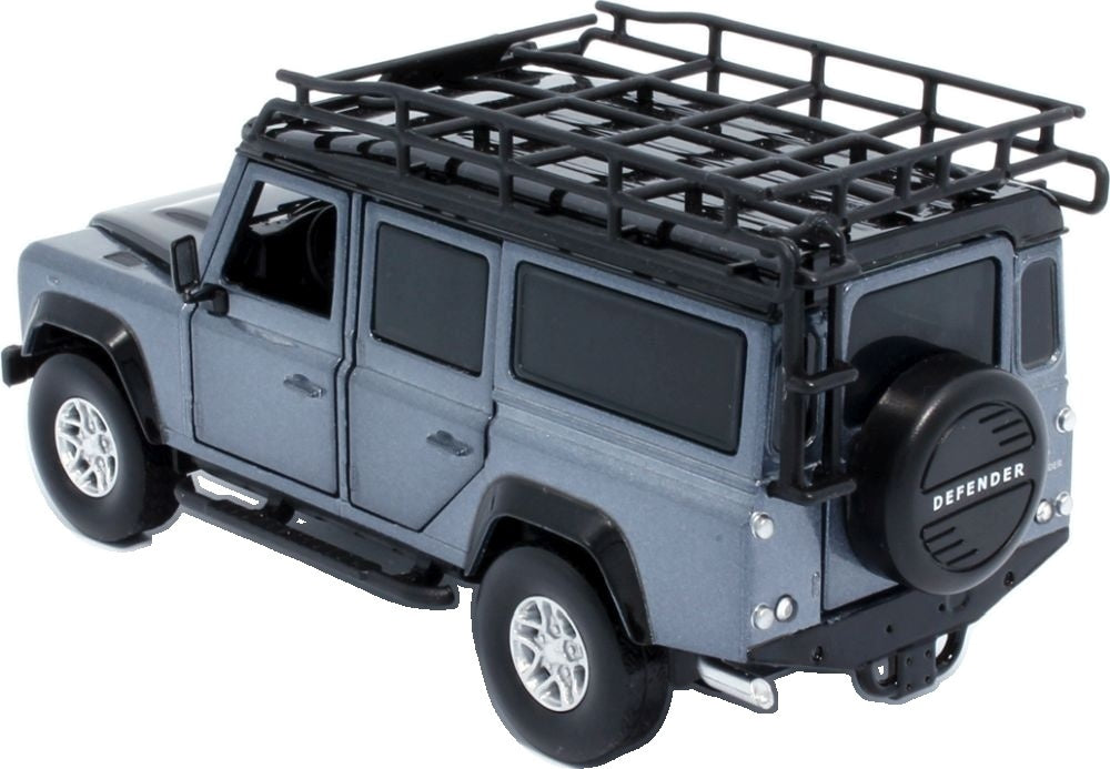 Land Rover Defender 110 - Stornoway Grey Lights and Sound & Pull Back 1:32 – diecast model (view 2)
