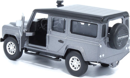 Land Rover Defender 110 - Stornoway Grey Lights and Sound & Pull Back 1:32 – diecast model (view 4)