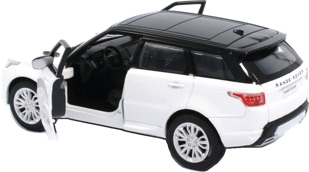 Available to Order – Range Rover Sport - Fuji White Lights and Sound & Pull Back 1:32 (TAY 32105015)