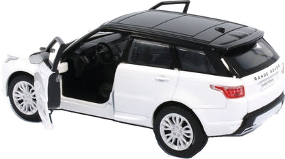 Available to Order – Range Rover Sport - Fuji White Lights and Sound & Pull Back 1:32 (TAY 32105015)