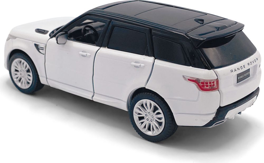 Available to Order – Range Rover Sport - Fuji White Lights and Sound & Pull Back 1:32 (TAY 32105015)