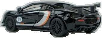 Available to Order – McLaren 570S GT4 #19 - Black Lights and Sound & Pull Back 1:32 (TAY 32130012)