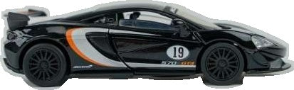 Available to Order – McLaren 570S GT4 #19 - Black Lights and Sound & Pull Back 1:32 (TAY 32130012)