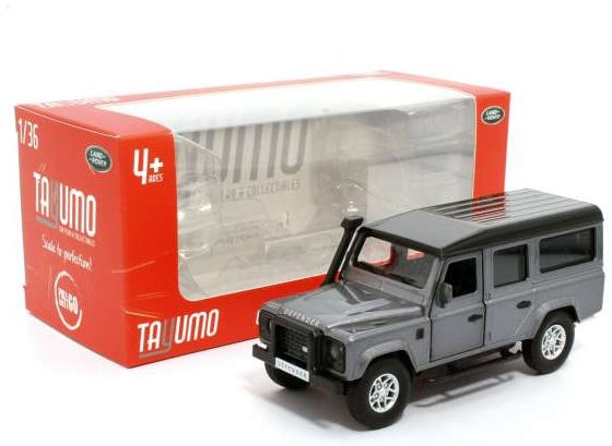 Available to Order – Land Rover Defender 110 - Stornoway Grey Pull Back 1:36 (TAY 36100013)