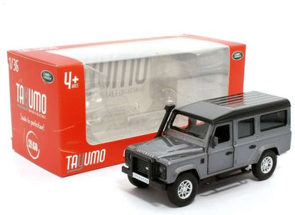 Available to Order – Land Rover Defender 110 - Stornoway Grey Pull Back 1:36 (TAY 36100013)