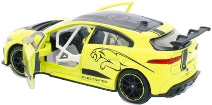 Available to Order – Jaguar I-PACE e-TROPHY - Yellow Pull Back 1:36 (TAY 36100023)