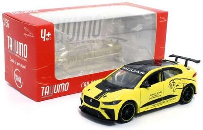 Available to Order – Jaguar I-PACE e-TROPHY - Yellow Pull Back 1:36 (TAY 36100023)