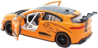Available to Order – Jaguar I-PACE e-TROPHY - Orange Pull Back 1:36 (TAY 36100024)