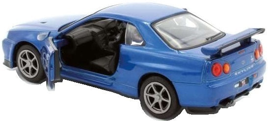 Available to Order – Nissan GT-R34 V-Spec II - Blue Pull Back 1:36 (TAY 36115211)
