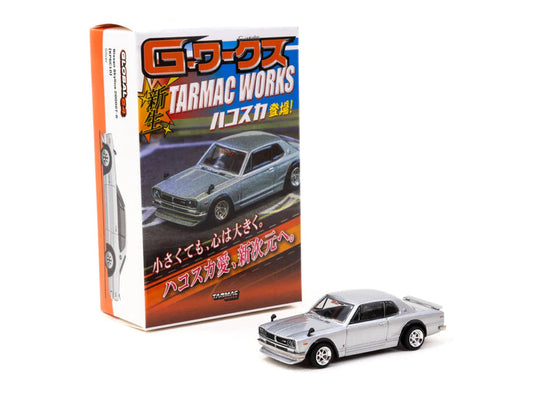 1:64 TARMAC T64G-043-SL2 NISSAN SKYLINE 2000GT-R (KPGC10) SILVER SPECIAL EDITION