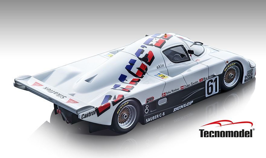 Available to Order – Sauber C8 1985 24H Le Mans #61 Dieter Quester/Max Welti/John Nielsen 1:18 (TEC 18138A)