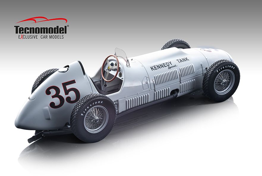 Available To Order – Ferrari 375 F1 Indy 1952 Indianapolis 500 GP Kennedy Tank #35 Johnny Mauro 1:18 (TEC 18193D)