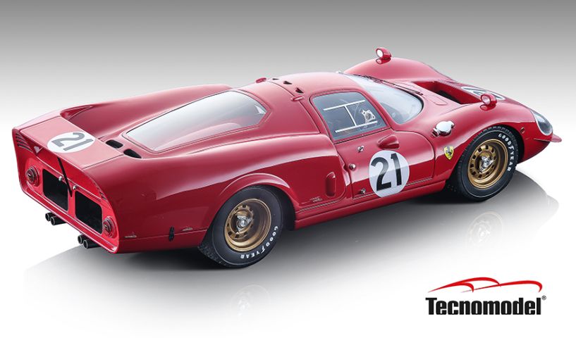 Available To Order – Ferrari 365 P2/3 Drogo SCCA National Road America 1969 #21 William Cooper 1:18 (TEC 18255B)