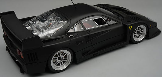 Available To Order – Ferrari F40 LM 1996 Press Version Matt Black w/BBS Silver Rims 1:18 (TEC 18286I)