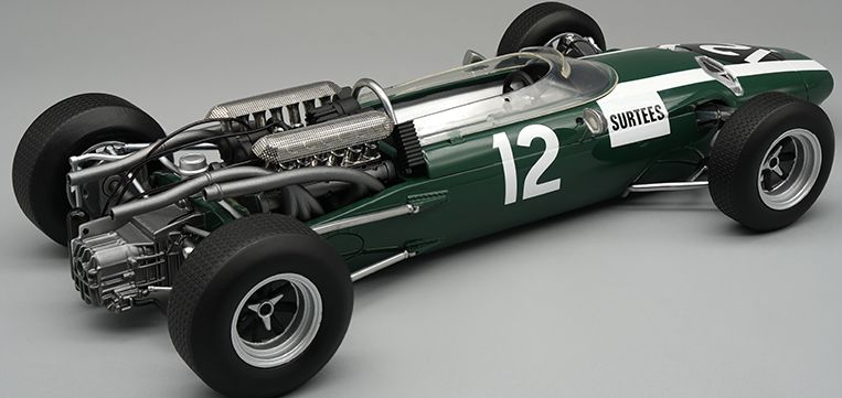Available To Order – Cooper Maserati F1 T81 1966 British GP #12 John Surtees 1:18 (TEC 18295E)