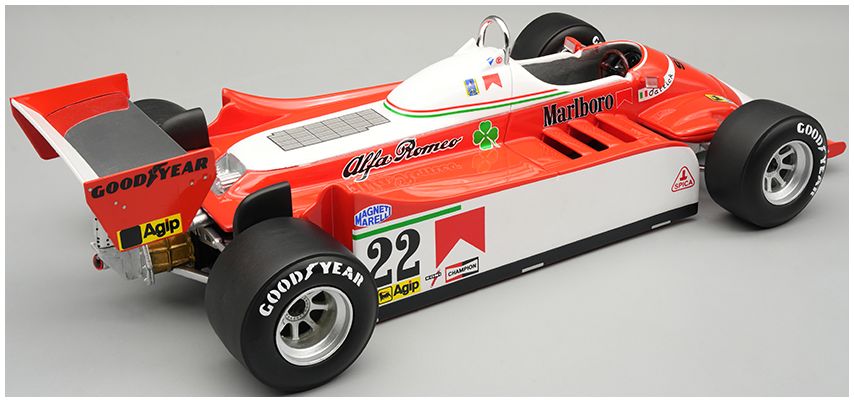 Available To Order – Alfa Romeo 179 V12 1980 Monaco GP #22 Patrick Depailler 1:18 (TEC 18365C)