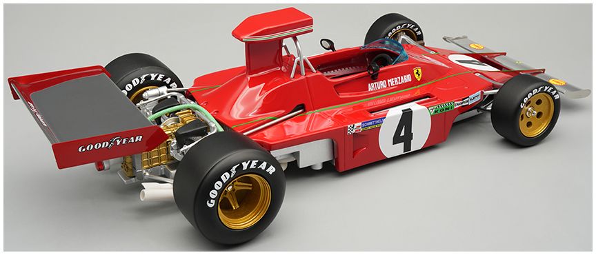 Available To Order – Ferrari 312B3-73 1973 Austria GP #4 Arturo Merzario 1:18 (TEC 18411A)