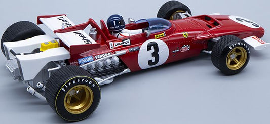 Available To Order – Ferrari 312B 1970 Winner GP Mexico #3 Jacky Ickx w/Driver Figure 1:18 (TEC 1864D)