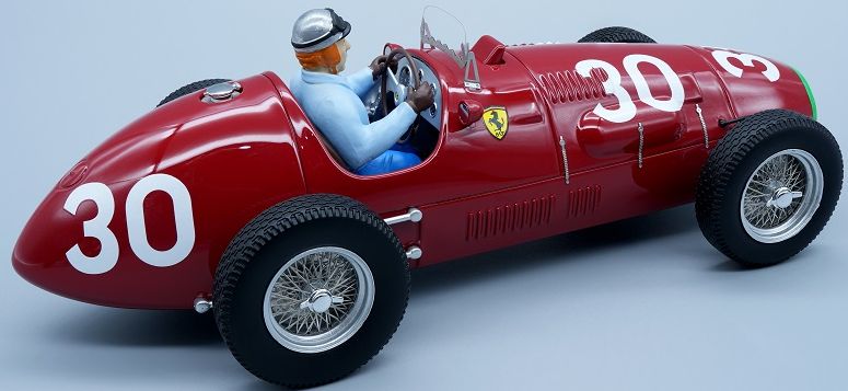 Available To Order – Ferrari 500 F2 Winner GP Swiss 1952 #30 Piero Taruffi w/Driver Figure 1:18 (TEC 1866C)