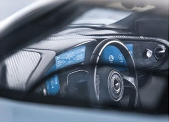 Available to Order – McLaren Speedtail Geneva Autoshow 2019 (Showcase + Carbon Fibre Bottom Plate) 1:18 (TEC 18EX08A)