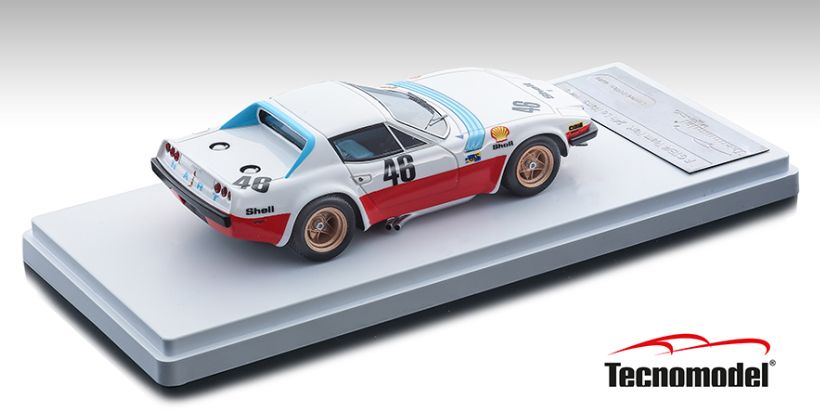 Available To Order – Ferrari GTB/4 Michelotti Team NART #46 24h Le Mans 1975 Carlo Facetti 1:43 Tecnomodels Mythos Model (TEC 4310A)