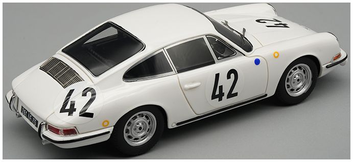Porsche 911 S 1967 24h Le Mans #42 Robert Buchet/Herbert Linge 1:43 Tecnomodels Mythos Model (view 2)