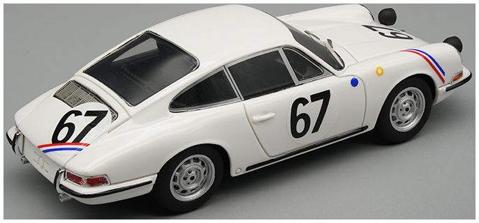 Porsche 911 S 1967 24h Le Mans #67 Pierre Boutin/Patrice Sanson 1:43 Tecnomodels Mythos Model (view 2)
