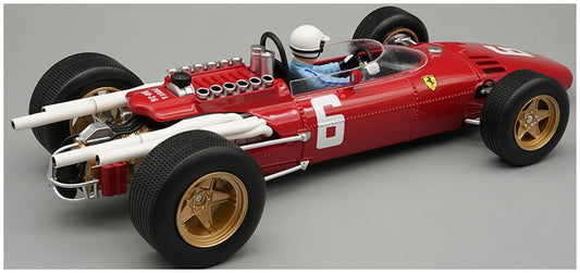 Ferrari 312 F1 1966 Winner Italy GP Monza #6 L. Scarfiotti w/Driver (w/Showcase) 1:18 Tecnomodels Mythos Model (view 2)