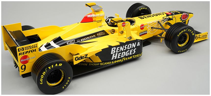 Available To Order – Jordan Honda 198 1998 Imola GP #9 Damon Hill w/Driver 1:18 Tecnomodels Mythos Model (TEC D18426C)