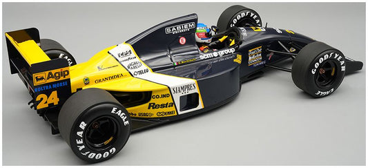 Minardi M191 1991 SPA GP #24 Gianni Morbidelli w/Driver 1:18 Tecnomodels Mythos Model (view 2)