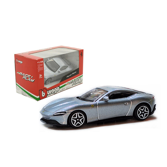 1:43 Burago Race and Play Ferrari Roma Silver 18-36000-RO