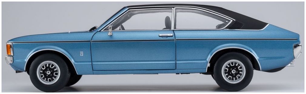 Available to Order – Ford Granada L Coupe Light Blue Metallic/ Vinyl Top Black Limited Edition 702pcs 1:18 (TOU 18080002)