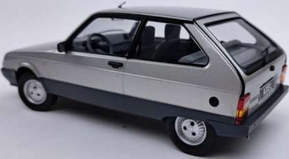 Available To Order – Citroen Axel 1990 Silver Grey w/Grey Interior 1:18 (TRN 1800335)