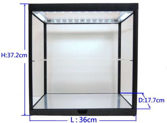 Available To Order – Double Led Lit Showcase Holds 2 x 1/18th Black 1:18 (TRN 187820K)