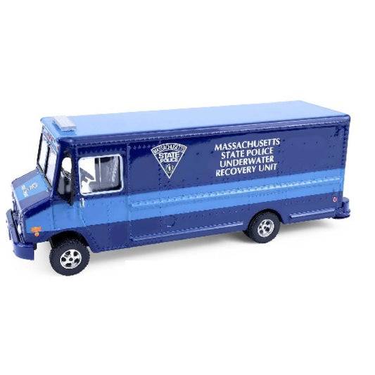 Available to Order – H.d Trucks Series 26 - 2019 Step Van - Massachusetts State Police Underwater Recovery Unit 1:64 GreenLight Model (GL33260-C)