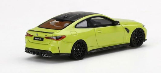BMW M4 Competition (G82) San Paulo Yellow 1:43 TrueScale Miniatures Model (view 2)
