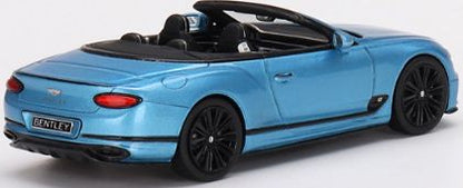 Available To Order – Bentley Continental GT Speed Convertible 2022 Kingfisher 1:43 TrueScale Miniatures Model (TSM 430635)