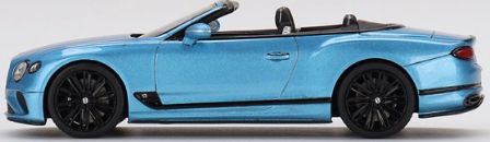 Available To Order – Bentley Continental GT Speed Convertible 2022 Kingfisher 1:43 TrueScale Miniatures Model (TSM 430635)