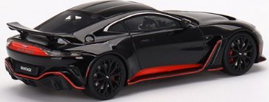 Available To Order – Aston Martin V12 Vantage Jet Black 1:43 TrueScale Miniatures Model (TSM 430698)