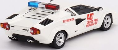 Available To Order – Lamborghini Countach 1982 Monaco GP Safety Car White 1:43 TrueScale Miniatures Model (TSM 430702)
