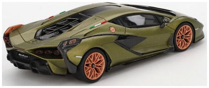 Available To Order – Lamborghini Sian FKP 37 Verde Gea Matt 1:43 TrueScale Miniatures Model (TSM 430829)