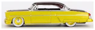 Available To Order – Lincoln Capri Hot Rod 1954 Lime Yellow (LHD) 1:64 (TSM MGT00794-L)