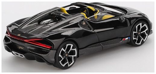 Available To Order – Bugatti W16 Mistral Black (LHD) 1:64 (TSM MGT01058-L)